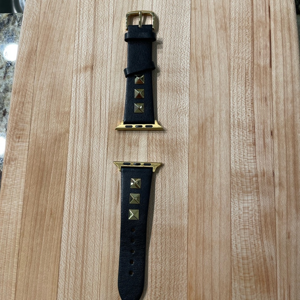 Watch band with gold accents for Apple Watch (44mm)